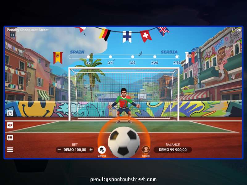 Comment jouer à Penalty Shoot Out Street