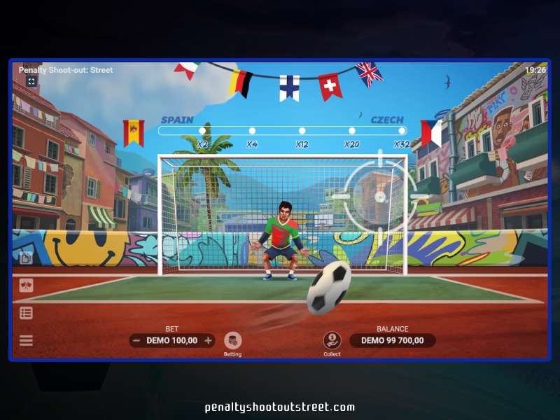 Le jeu Penalty Shoot Out Street présente les caractéristiques suivantes